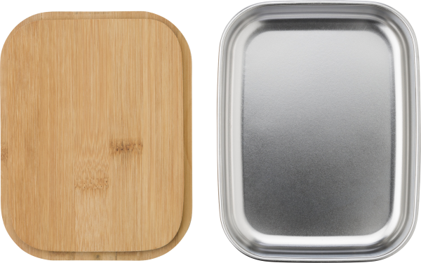 Stainless Steel & Bamboo Lunch Box Home & Barware