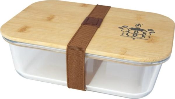 XL Glass & Bamboo Lunch Box Home & Barware