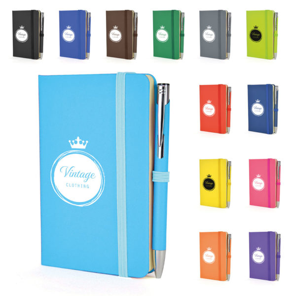 A6 Soft-Finish Notebook & Pen Set Notebooks
