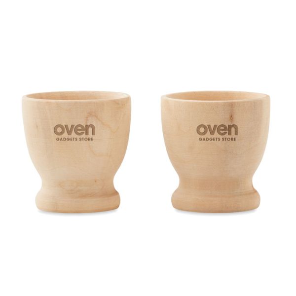 Wooden Egg Cup Set Home & Barware