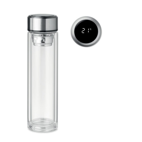 Insulated Glass Bottle with Tea Infuser Summer