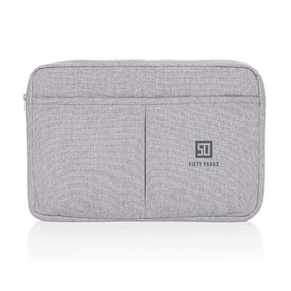 Cotton Laptop Sleeve - Grey