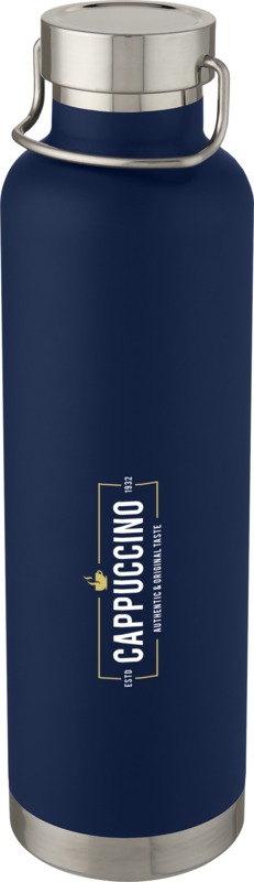 Copper Vacuum Insulated Water Bottle - Solid Black Dark Blue White  - Speakers, Technology