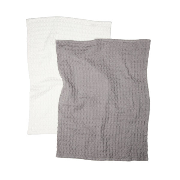 VINGA Cromer waffle kitchen towel - Grey