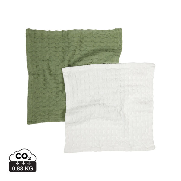 VINGA Cromer waffle dish cloth - Green