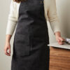 VINGA Tome GRS recycled canvas Apron - Black