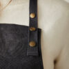 VINGA Tome GRS recycled canvas Apron - Black