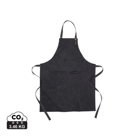 VINGA Tome GRS recycled canvas Apron - Black