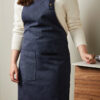 VINGA Tome GRS recycled canvas Apron - Navy