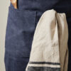 VINGA Tome GRS recycled canvas Apron - Navy