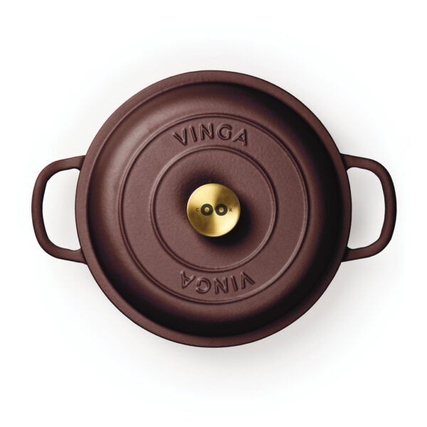 VINGA Monte enameled cast iron sauté pan - Burgundy