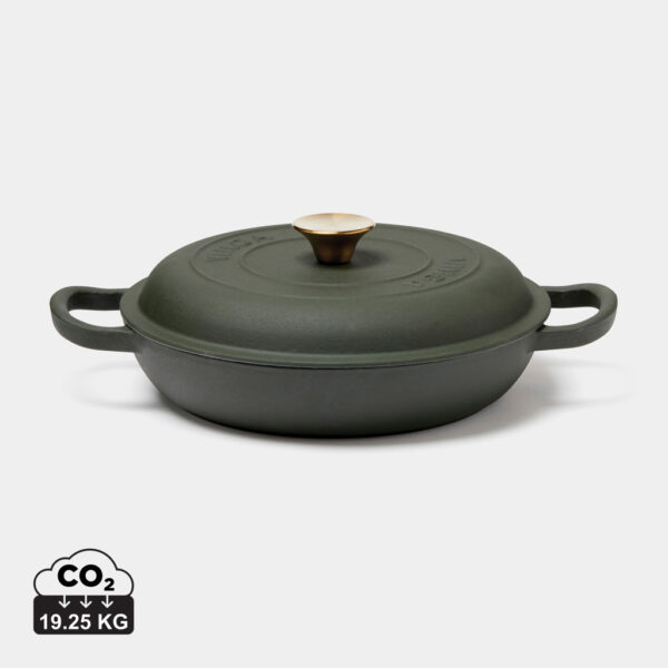 VINGA Monte enameled cast iron saut? pan - Green