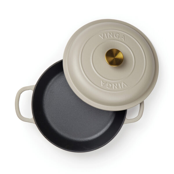 VINGA Monte enameled cast iron sauté pan - Grey