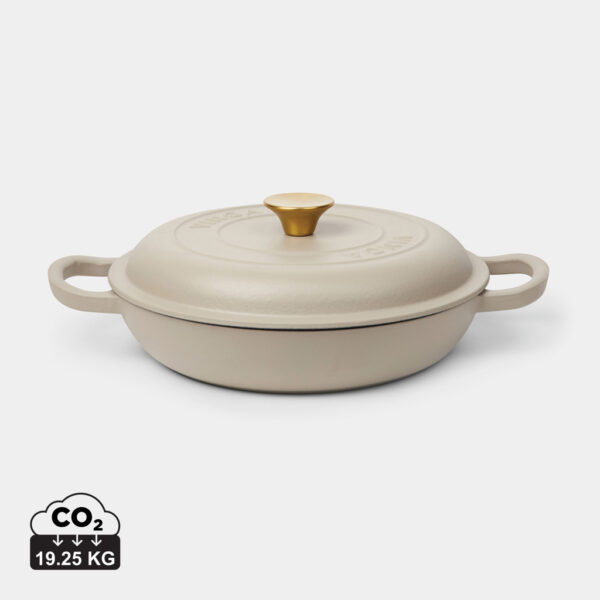 VINGA Monte enameled cast iron saut? pan - Grey