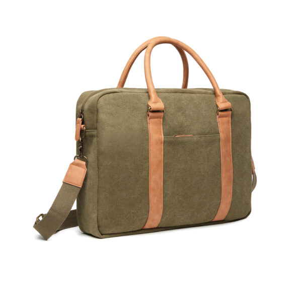 VINGA Bosler RCS recycled canvas computer bag - Green