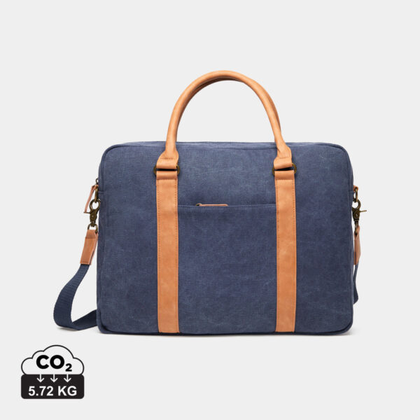 VINGA Bosler RCS recycled canvas computer bag - Navy