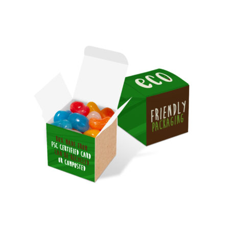 Eco Mini Cube Box - Jolly Beans - Sweets & Chocolate