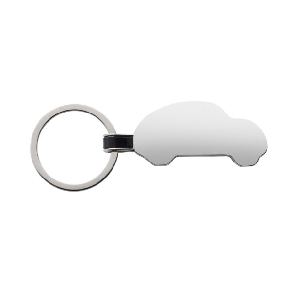 Recycled zinc alloy car keyring - Keyrings