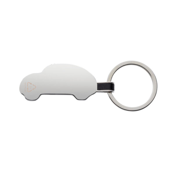 Recycled zinc alloy car keyring - Keyrings