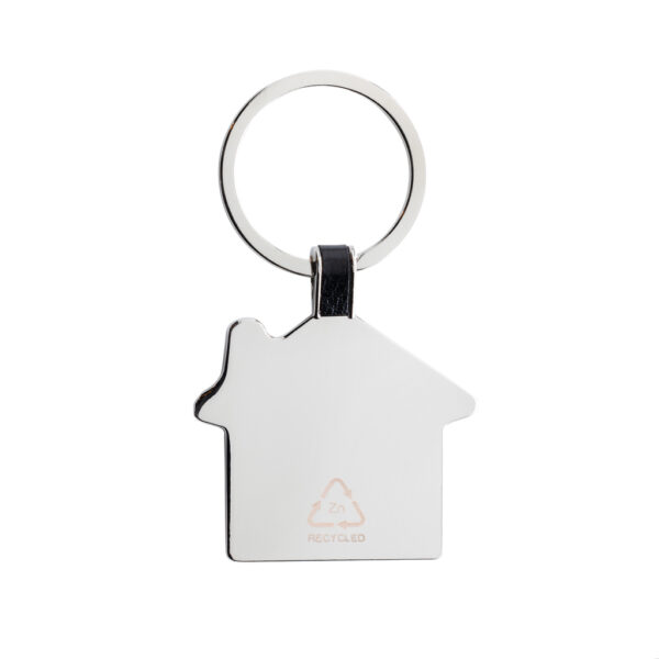 Recycled zinc alloy house keyring - Keyrings