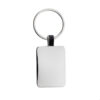 Rcycled zinc alloy rectangle keyring - Keyrings