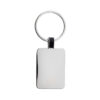 Rcycled zinc alloy rectangle keyring - Keyrings