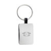 Rcycled zinc alloy rectangle keyring - Keyrings