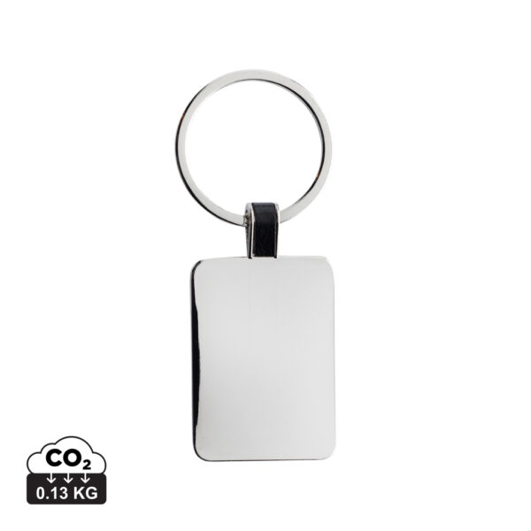 Rcycled zinc alloy rectangle keyring - Keyrings