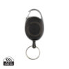 RCS recycled ABS roller clip keychain - Black