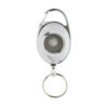 RCS recycled ABS roller clip keychain - White