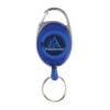 RCS recycled ABS roller clip keychain - Blue