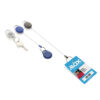 RCS recycled ABS roller clip keychain - Blue