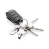 RCS recycled zinc alloy radiator key keychain with coin - Keyrings