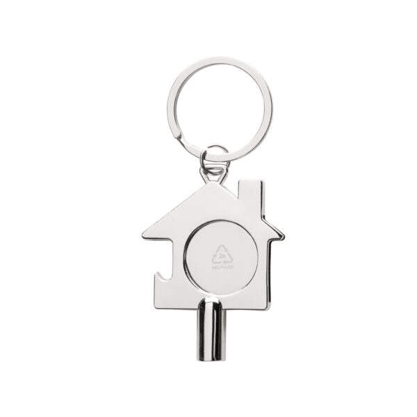 RCS recycled zinc alloy 3 in 1 keychain - Keyrings