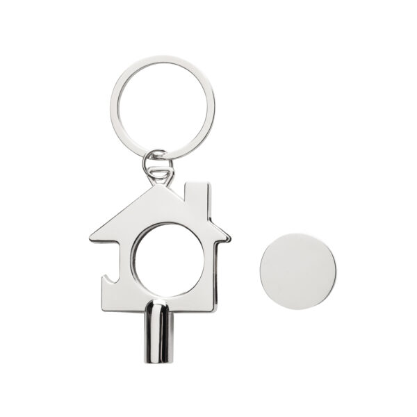 RCS recycled zinc alloy 3 in 1 keychain - Keyrings