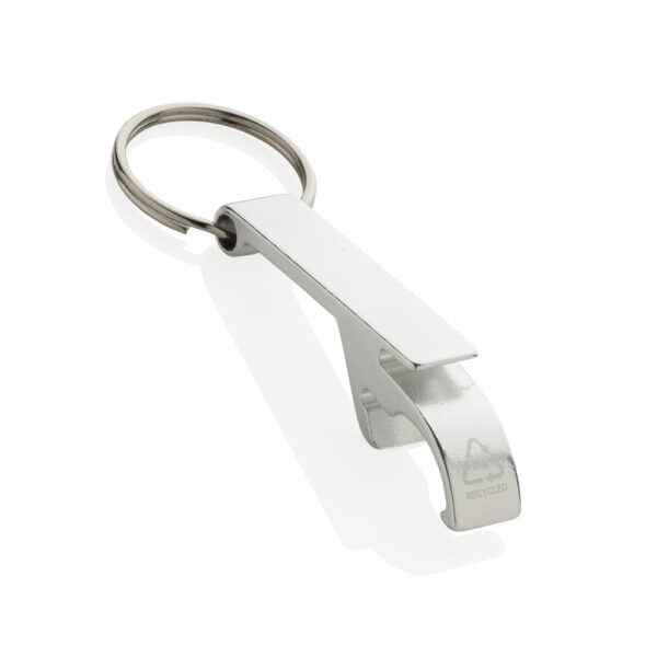 Recycled aluminum bottle and can opener - Silver