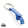 Recycled aluminum bottle and can opener - Blue