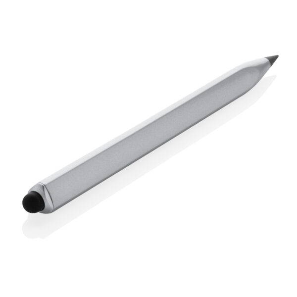 Recycled aluminum infinity multitasking pen - Silver