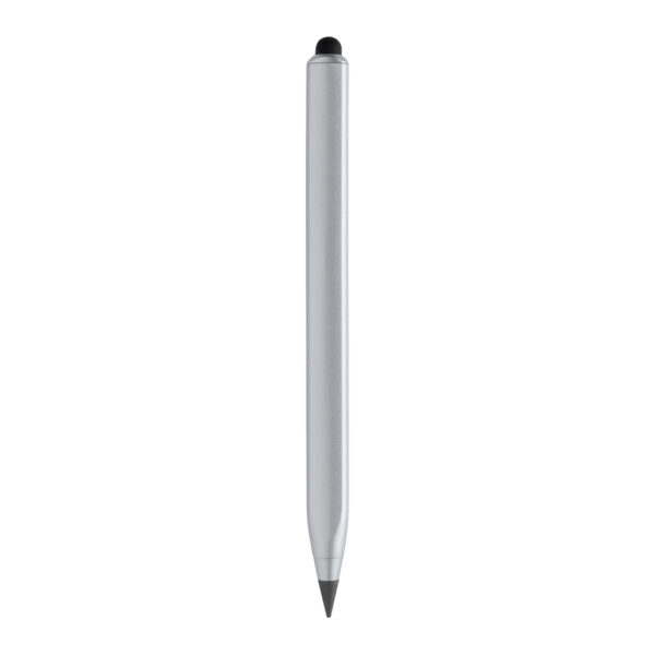 Recycled aluminum infinity multitasking pen - Silver