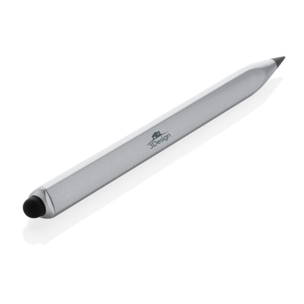 Recycled aluminum infinity multitasking pen - Silver