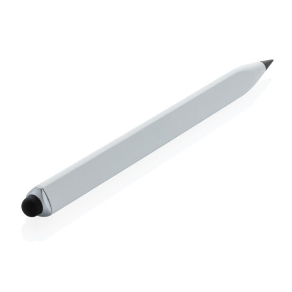 Recycled aluminum infinity multitasking pen - White