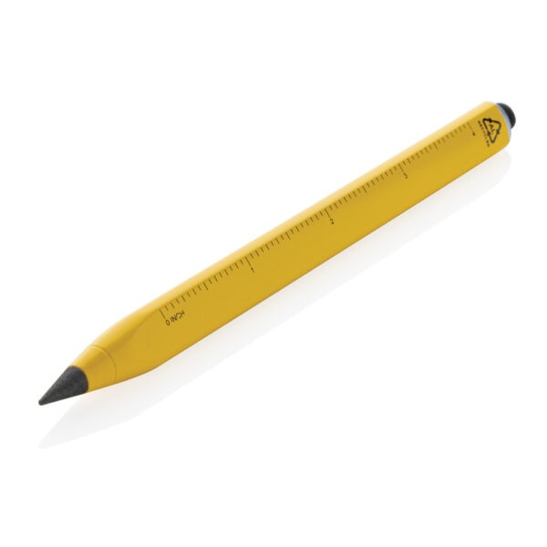 Recycled aluminum infinity multitasking pen - Yellow