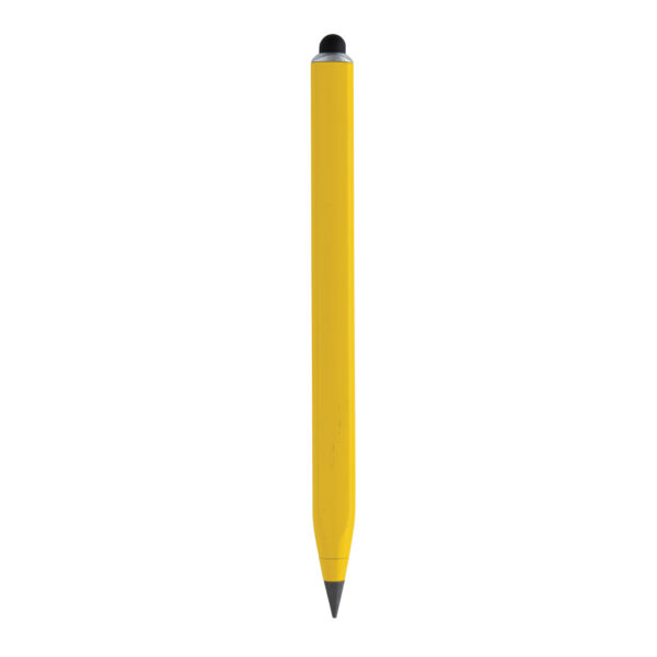 Recycled aluminum infinity multitasking pen - Yellow