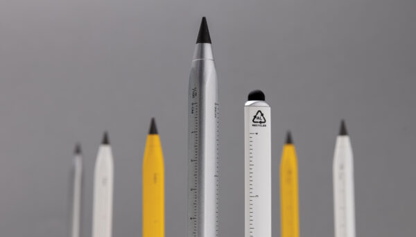 Recycled aluminum infinity multitasking pen - Yellow