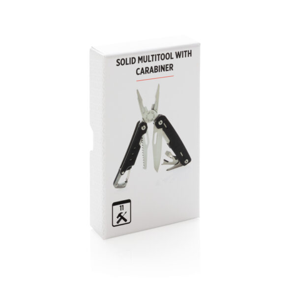 Solid multitool with carabiner - Black