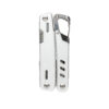 Solid multitool with carabiner - Silver