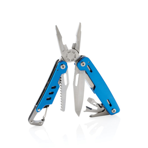 Solid multitool with carabiner - Blue