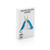 Solid multitool with carabiner - Blue