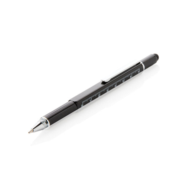 5-in-1 aluminium toolpen - Black