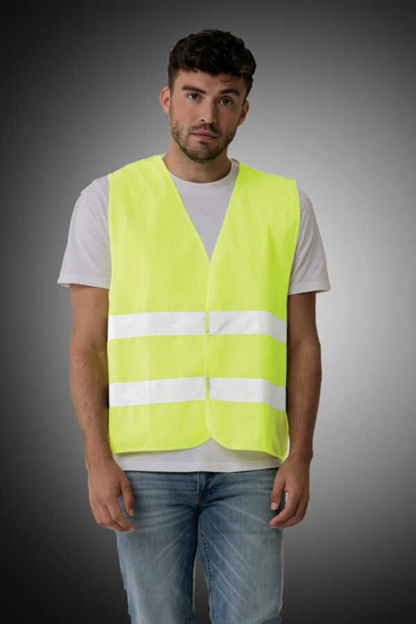 GRS recycled PET high-visibility safety vest - Home & Barware